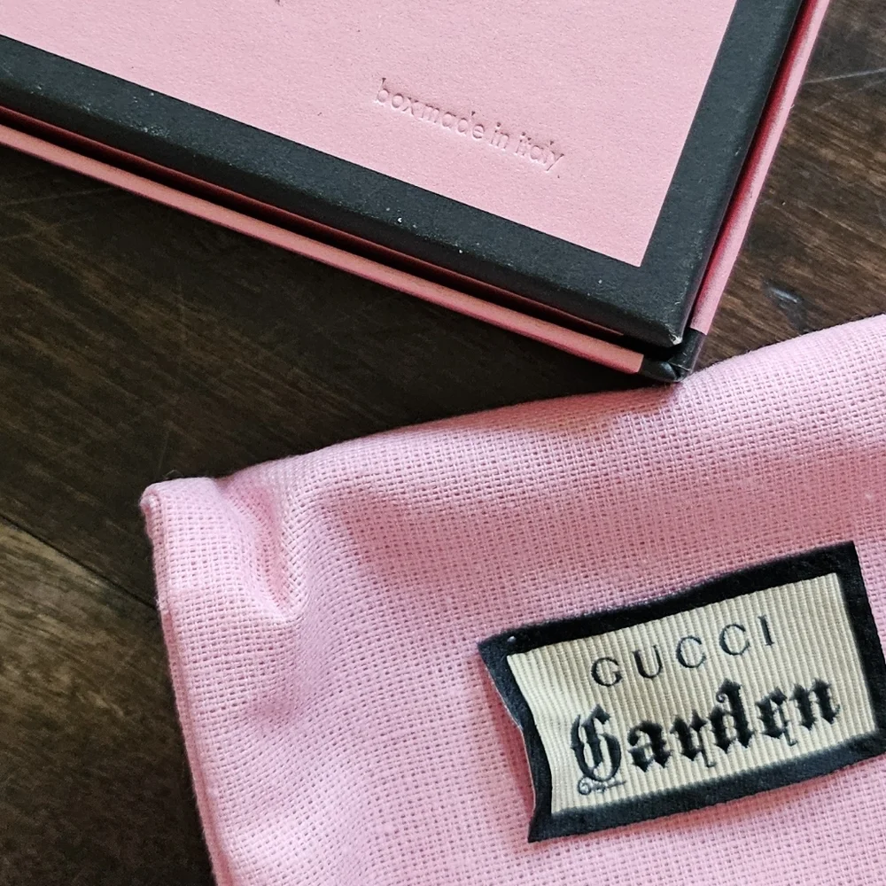 Gucci GARDEN Card Holder With Box And Dust Bag - Picture 1 of 5